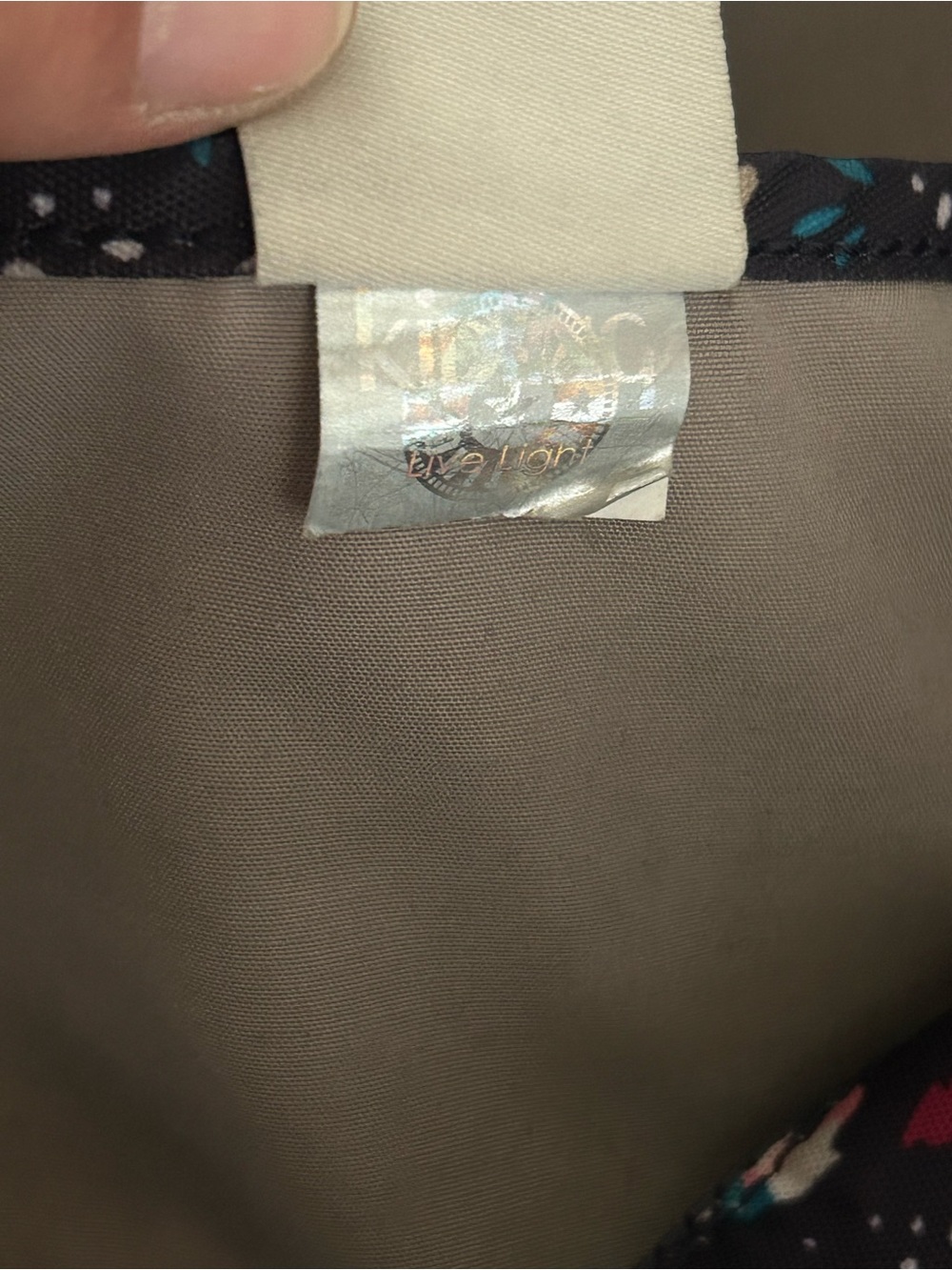 Kipling Lizabeth Crossbody Laptop Bag in Floral Gardenia - Picture 10 of 11